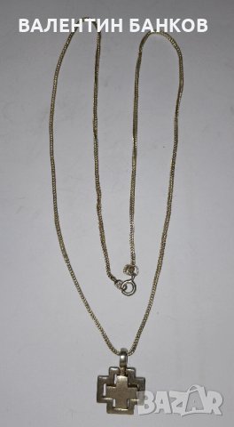 Сребърни кръстчета със синджири, снимка 8 - Колиета, медальони, синджири - 43331160
