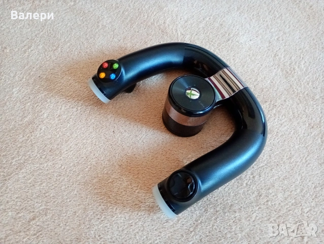 Безжичен джойстик (волан) за Xbox 360, снимка 4 - Xbox конзоли - 53040097