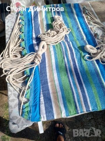 Прекрасен здрав хамак изработка памук ,удобен, допълнително захващане , снимка 13 - Антикварни и старинни предмети - 51614214