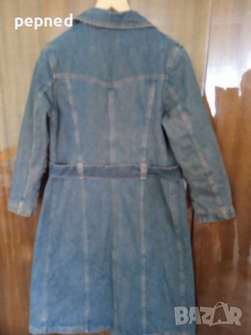 Дънково манто/палто/ Л р., снимка 2 - Палта, манта - 43073427