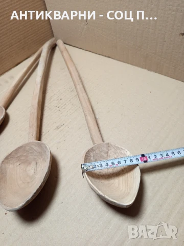 Комплект Стари Ръчно Изработени Големи Дървени Лъжици., снимка 12 - Антикварни и старинни предмети - 51370599