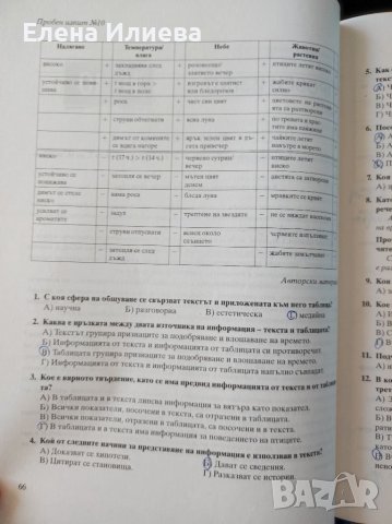 Нови пробни изпити по български език и литература за външно оценяване и кандидатстване след 7. клас , снимка 3 - Учебници, учебни тетрадки - 39741951