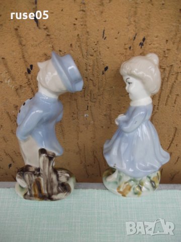 Лот от 2 бр. порцеланови фигури "Момче и момиче", снимка 2 - Други ценни предмети - 26675515