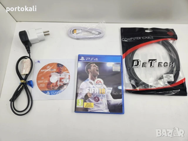 +Гаранция! 500GB PS4 Playstation 4 Slim Плейстейшън 4 Слим джойстик игра кабели игри, снимка 3 - PlayStation конзоли - 51199737