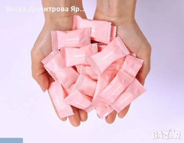 Кърпи за почистване на лице и ръце с форма на маршмелоу HZS511, снимка 2 - Козметика за лице - 48347977