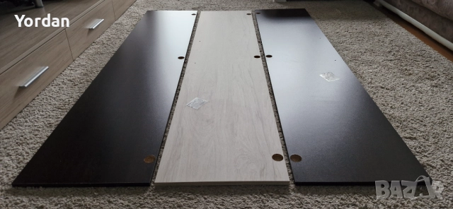 Вратички за гардероб, 185x39cм, ПДЧ 15 мм венге/светъл рокфорд хикори, снимка 8 - Гардероби - 46226255