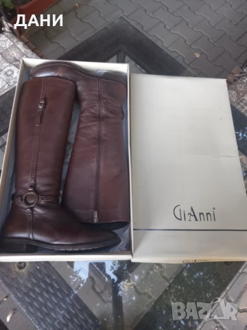 Дамски ботуши, Кожа, номер 38.Перфектни, снимка 3 - Дамски ботуши - 51239088