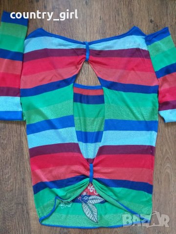 Desigual - страхотна дамска блуза, снимка 3 - Блузи с дълъг ръкав и пуловери - 27309715