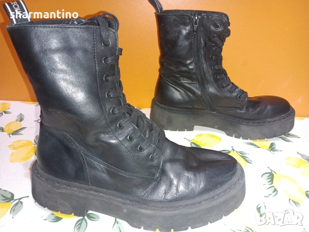 Agnes Cecilia кожени боти N 41, снимка 2 - Дамски боти - 53356358