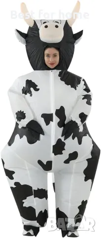 Забавен костюм крава - пълен комплект с помпа от RHYTHMARTS, снимка 3 - Други - 48256017