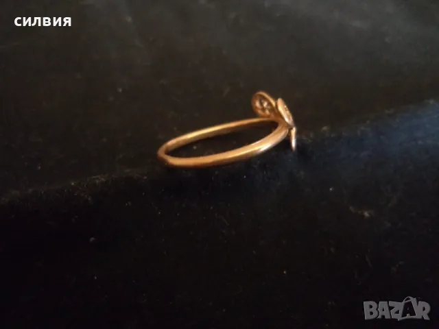 дамски златен пръстен, снимка 3 - Пръстени - 48527101