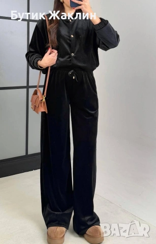 Дамски комплект плюш кадифе 