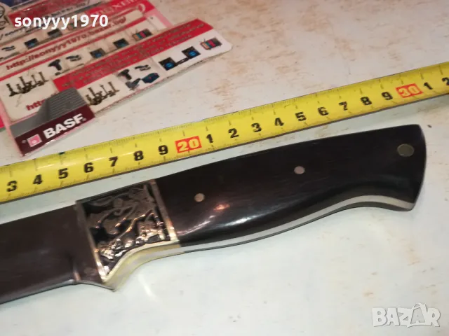 МАСИВЕН ОСТЪР НОЖ С ГРАВЮРА 1403251727, снимка 16 - Ножове - 49496083