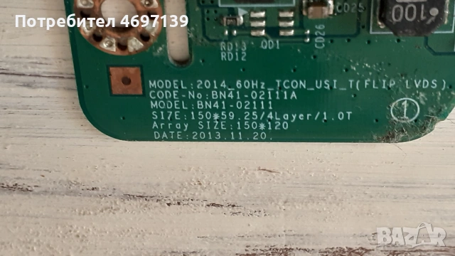T-CON BOARD /ТИКОНИ/ ПЛАТКИ ПАНГЮРИЩЕ-1.14/SHARP 3968TP/-BN41-2111A/T320HVN05.6-32T42-CO7/HV320FHB-N, снимка 6 - Части и Платки - 53103554