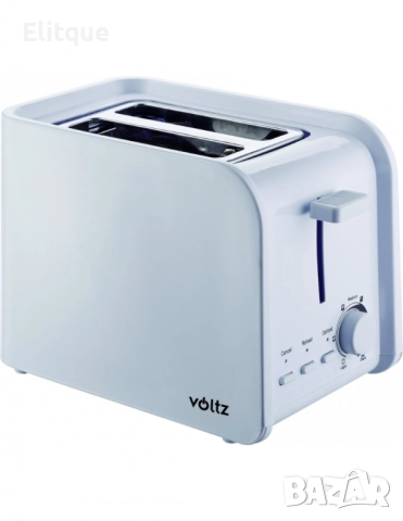 Тостер за хляб Voltz V51440E, 750W, 2 филийки, Бял, снимка 4 - Друга електроника - 52889151