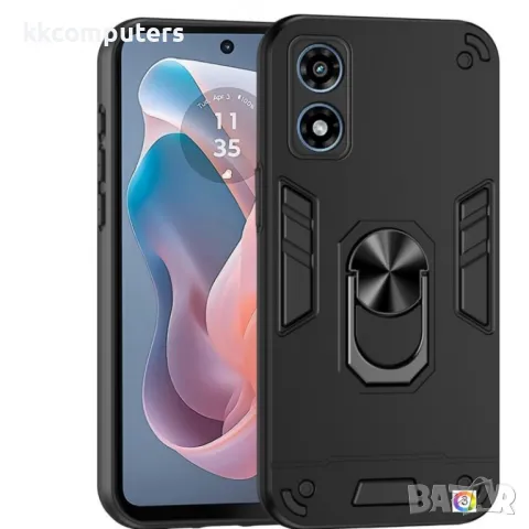Motorola Moto G Play (2024) Удароустойчив Ring Holder2 Калъф и Протектор, снимка 3 - Калъфи, кейсове - 49920809