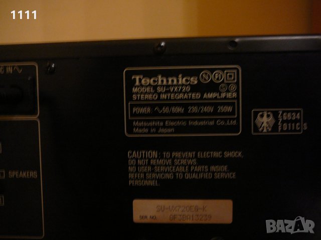 TECHNICS SU-VX720, снимка 7 - Ресийвъри, усилватели, смесителни пултове - 35349425