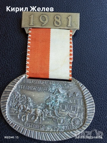 Медал осмото издание на пешеходен ден и крос Германия за КОЛЕКЦИЯ 24209, снимка 4 - Антикварни и старинни предмети - 51357123