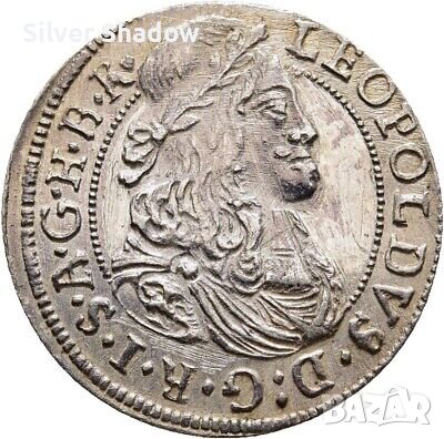 Монета Австрия 3 Кройцера 1677 г. Леополд I