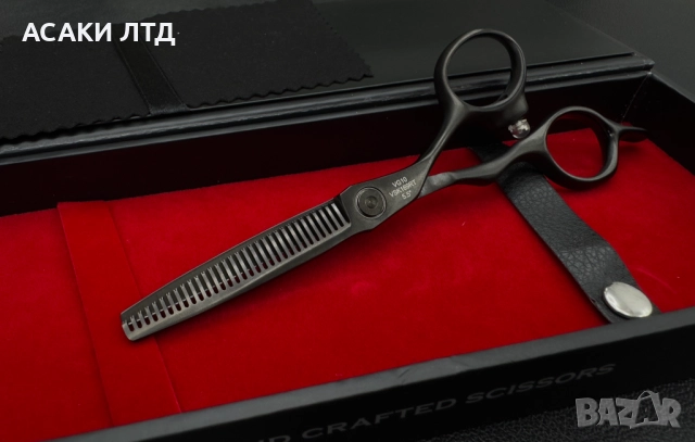 ASAKI ФРИЗЬОРСКА ФИЛАЖНА НОЖИЦА/THINNING 5.5 inch, снимка 2 - Фризьорски принадлежности - 52328043