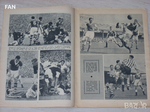 Оригинално старо английско футболно списание от 1957 г., снимка 8 - Други ценни предмети - 19195388