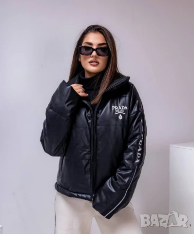 дебело кожено яке prada , снимка 2 - Якета - 51165281