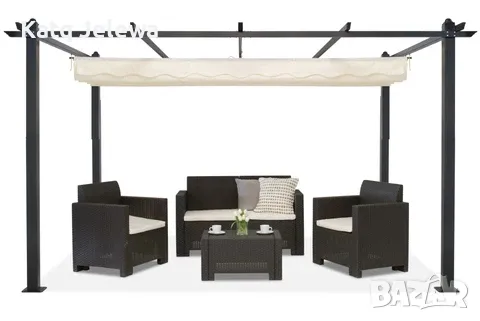 НОВА Градинска пергола 300/300 с подвижен покрив, снимка 3 - Други - 44893184