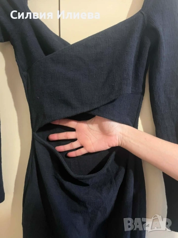 Черна рокля , снимка 4 - Рокли - 53304617