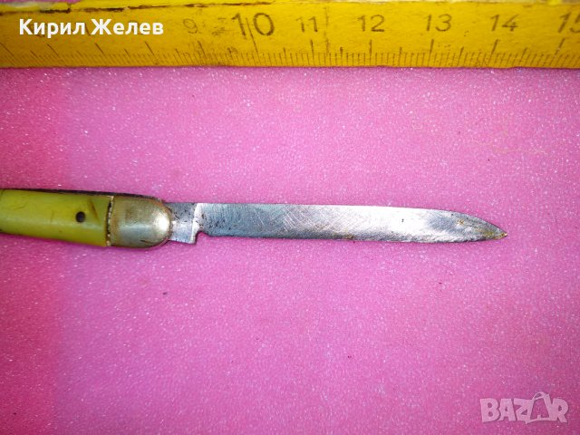 СТАРО РЯДЪК КОЛЕКЦИОНЕРСКИ МОДЕЛ ДЖОБНО НОЖЧЕ ПЕТКО ДЕНЕВ НЕРЪЖДАВЕЙКА РАНЕН СОЦ НРБ 43149, снимка 13 - Колекции - 44035174