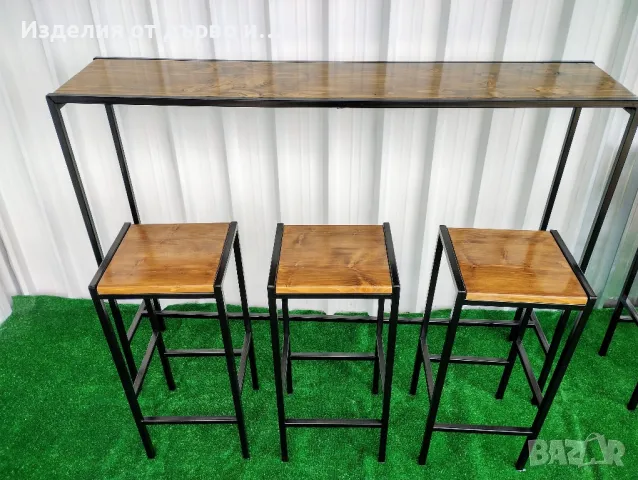 столове и маси от дърво и метал по поръчка за бар или трапезария , снимка 5 - Маси - 50287761