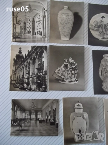 Комплект 11 бр. картички на порцелан от Дрезден, снимка 5 - Филателия - 51946755