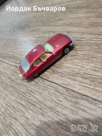 Бордо-Металик Стара метална количка Citroen S.M. Matchbox made in Bulgaria, снимка 8 - Колекции - 53167426