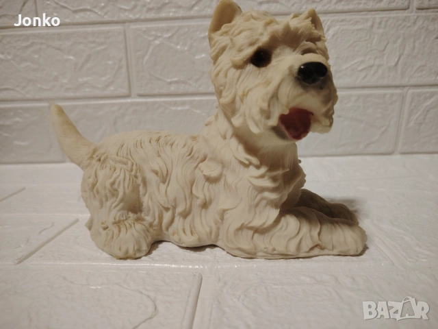  Статуетка куче полирезин , снимка 8 - Статуетки - 53170557