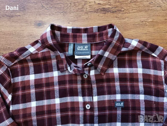 Jack Wolfskin карирана риза, снимка 2 - Ризи - 49345752