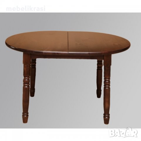 Маса кухненска ”Елипса”80/120 см.-Масив!, снимка 4 - Маси - 27202279