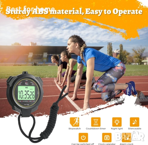 Спортен хронометър Yirochan YS- 728L, снимка 3 - Спортна екипировка - 52953717