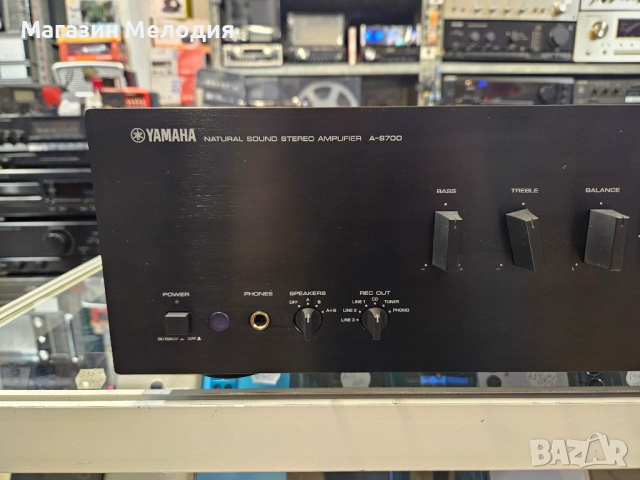 Усилвател Yamaha A-S700 Две по 105 вата. В отлично техническо и визуално състояние., снимка 3 - Ресийвъри, усилватели, смесителни пултове - 51089030