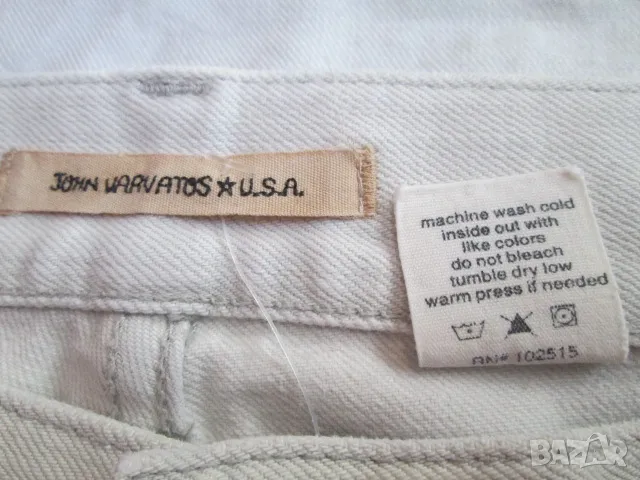 JOHN VARVATOS бели дънки размер 34R., снимка 3 - Дънки - 50411407