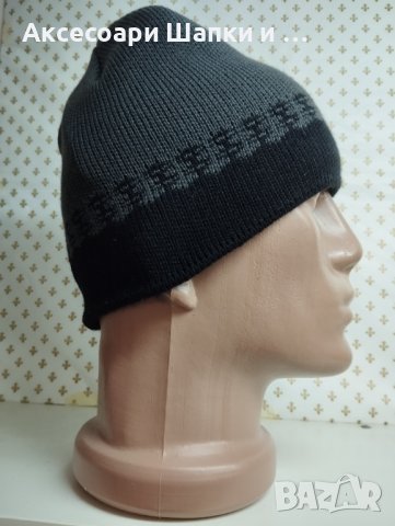 Мъжка плетена шапка - мпш6, снимка 2 - Шапки - 43296524