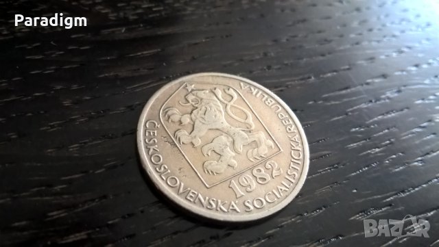 Mонета - Чехословакия - 50 халера | 1982г., снимка 2 - Нумизматика и бонистика - 33196645