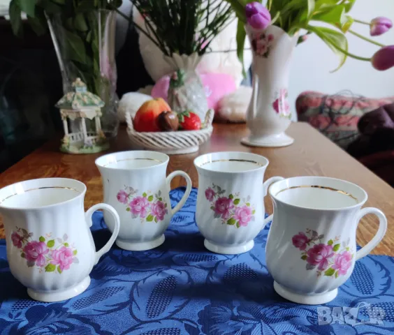 Чаши за чай костен порцелан , снимка 4 - Чаши - 50382020