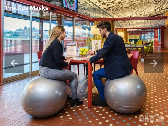 Топка за фитнес и помпа упражнения Сива само за 50 лв Ново Изпращаме за цяла България по еконт или с, снимка 2 - Фитнес уреди - 38341010