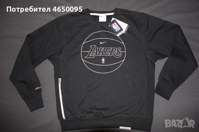 Чисто Ново Nike NBA LA Lakers Standard Issue Crew Sweatshirt, снимка 3 - Спортни дрехи, екипи - 52411930