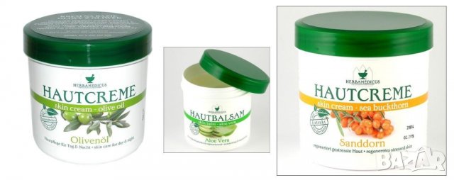 ХЕРБАМЕДИКУС балсам за кожата Маслиново масло, морски зърнастец, алое вера 250мл от Германия, снимка 1