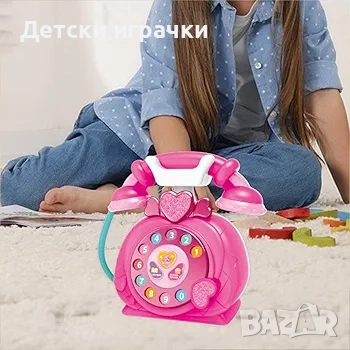 Телефон със светлинен и звуков циферблат, музикален, интерактивен, снимка 7 - Други - 52743754