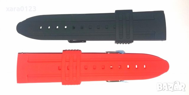 Силиконови каишки 24мм Q&Q, снимка 5 - Каишки за часовници - 35595886