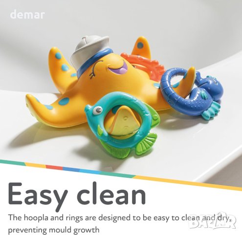 Плаваща играчка за баня с 3 ринга за малки деца, снимка 3 - Други - 43215230