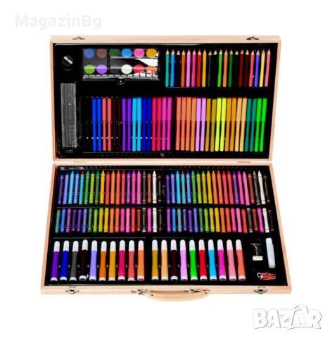 Комплект за рисуване и оцветяване в дървен куфар /180 части
komplekt za risuvane 
, снимка 4 - Рисуване и оцветяване - 43038784