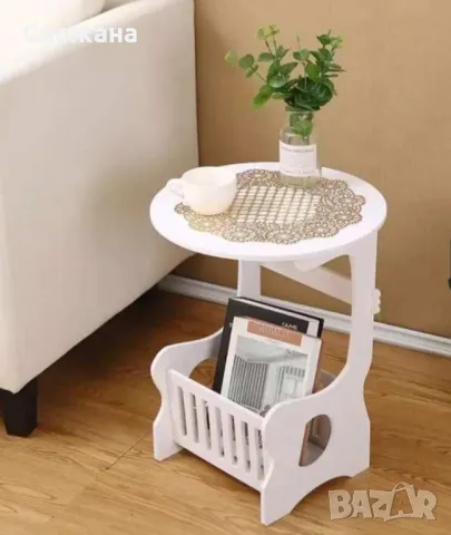 Кръгла масичка нощно шкафче 