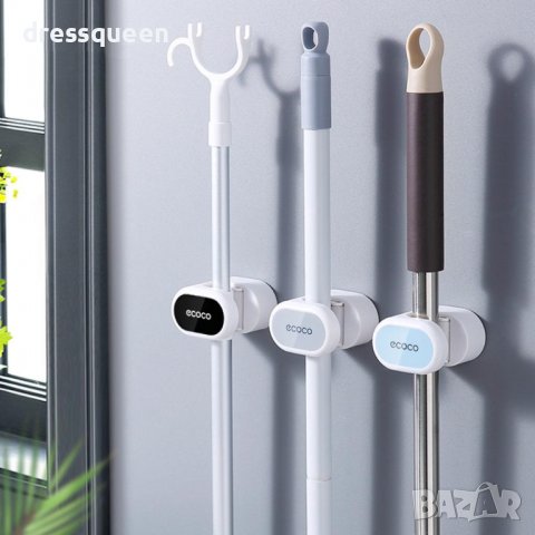 3682 Самозалепваща закачалка за метли и мопове